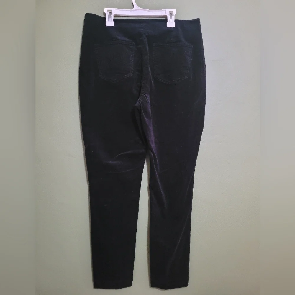 J. Peterman Black Velvet Pants – Size 12 - Picture 3 of 4